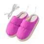 Домашні жіночі капці No Brand A-230 40-41 Purple з підігрівом теплі