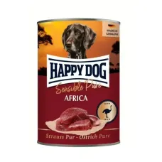 Вологий корм для собак Happy Dog зі страусом Sensible Pure Africa 400 г