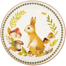 Обеденные тарелки набор 2 шт Hare in the clearing 20 см BonaDi Різнокольоровий DP232123 Обеденные тарелки набор 2 шт Hare in the clearing 20 см BonaDi Різнокольоровий DP232123