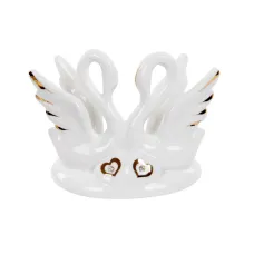 Декоративная статуэтка Lefard Love Swan 12.5 см Белый (232346)