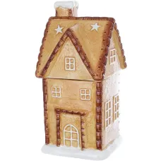 Ємність із кришкою BonaDi Gingerbread house для сипучих продуктів 1000 мл Різнокольоровий DP232353