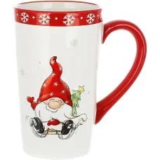 Новорічний кухоль BonaDi Gnomes on a sled 550 мл Різнокольоровий DP232360