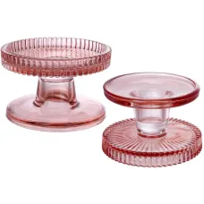 Набір свічників BonaDi Crystal Glass 6 шт Рожевий (DP232393) Набір свічників BonaDi Crystal Glass 6 шт Рожевий (DP232393)