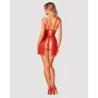 Комплект пеньюар і стринги Obsessive Claussica M/L Red (SX1135)