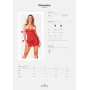 Комплект пеньюар і стринги Obsessive Claussica M/L Red (SX1135)