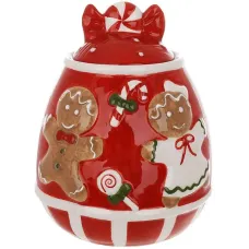 Емкость с крышкой BonaDi Merry Gingerbread для сыпучих продуктов 600 мл Разноцветный DP233116 Емкость с крышкой BonaDi Merry Gingerbread для сыпучих продуктов 600 мл Разноцветный DP233116