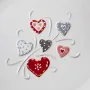 Набір сервірувальних тарілок Sabefet Hearts 26 см Різнокольоровий 2 штAL233256
