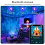 Проектор ночник звездного неба OPT-TOP галактика с пультом и колонкой Bluetooth LY-427 Черный (2104618353)