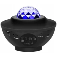 Проектор нічник зоряного неба OPT-TOP галактика з пультом і колонкою Bluetooth LY-427 Чорний (2104618353)