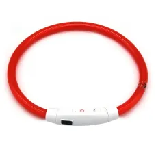 Світлодіодний LED нашийник Lesko L-18 L Red (11903-69352) Світлодіодний LED нашийник Lesko L-18 L Red (11903-69352)