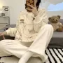 Жіноча піжама No Brand 305 Bear M White-Brown