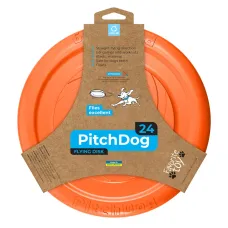 Ігрова тарілка для апортування Collar PitchDog 24 см Оранжевий (15369)