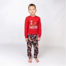 Пижама детская новогодняя с начесом Dexter’s merry christmas 110 см Разноцветный