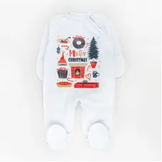 Человечек ясельный с начесом Dexter’s christmas mood 56 см Белый