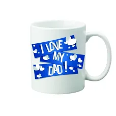 Чашка з принтом Vivay I love my dad 330 мл Білий (hub_pxgqq5) Чашка з принтом Vivay I love my dad 330 мл Білий (hub_pxgqq5)