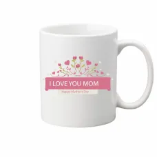 Чашка Vivay I love you mom 330 мл Білий (hub_73aq09)