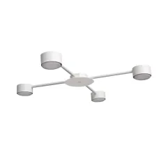 Люстра стельова MSK Electric Copter на чотири круглих плафони під лампи GX53 NL 8040-4 WH Білий (618809)