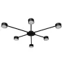 Люстра стельова MSK Electric Copter на шість круглих плафонів під лампи GX53 NL 8040-6 BK Чорний (618810)