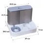 Миска с автоматической поилкой Taotaopets 193306 Gray-White 11759-69016