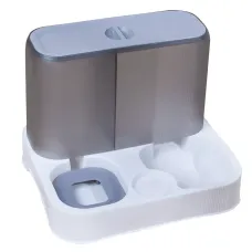 Миска з автоматичною напувалкою Taotaopets 193306 Gray-White 11759-69016 Миска з автоматичною напувалкою Taotaopets 193306 Gray-White 11759-69016