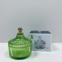 Сахарница стеклянная с крышкой OLens Купол O102-290 250 мл Зеленый