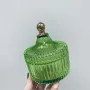 Сахарница стеклянная с крышкой OLens Купол O102-290 250 мл Зеленый