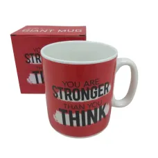 Чашка керамічна OLens 3239 800 мл You are stronger than you think XXL Чашка керамічна OLens 3239 800 мл You are stronger than you think XXL