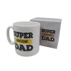 Чашка керамічна OLens 3234 800 мл Super awesome dad XXL Чашка керамічна OLens 3234 800 мл Super awesome dad XXL