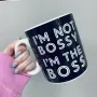 Чашка керамічна OLens 3240 800 мл I'm not bossy I'm a boss XXL