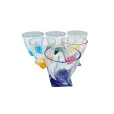 Набір склянок Yujing GlassWare Color 2772-1/819087 Quadro 6 шт 340 мл Набір склянок Yujing GlassWare Color 2772-1/819087 Quadro 6 шт 340 мл