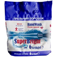 Пральний порошок Super Bright ручне прання 6 кг (90772680) Пральний порошок Super Bright ручне прання 6 кг (90772680)