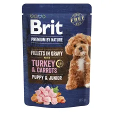 Влажный корм Brit Premium Fillets для собак с индейкой и морковью 85 г (101243) (16088)