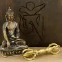 Ваджр Дордже Kailash Школа Сингон Бронза Пять спиц 13.7 см (27616)