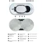 Робот для миття вікон без бака для води Inspire IQ cleaner HCR-01 Білий