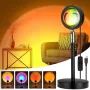 Проекційна світлодіодна лампа Inspire Sunset RGB S2 20x12 см Black