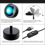 Проекційна світлодіодна лампа Inspire Sunset RGB S2 20x12 см Black