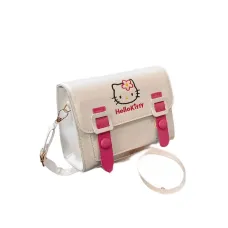 Дитяча сумка месенджер OEM Hello Kitty 19х12 см Біло-рожевий (Kitsumw1)