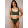 Купальник із високими плавками Perfect Female basic XS Хакі (153SW/21TOH/Dgr)