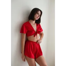 Піжама з шовку Perfect Female Червоний XL (182PJ-18SS-r)