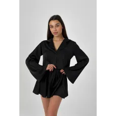 Піжама з шовку joy Perfect Female Чорний XL (183PJ-18ShS-bl)