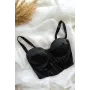 Корсет из сатина с чашкой Perfect Female Черный 75A (183CO-32-bl)