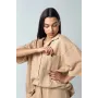 Вафельна піжама Perfect Female Бежевий XS (184PJ-4ShS-bg)