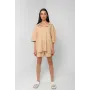 Вафельна піжама Perfect Female Бежевий L (184PJ-4ShS-bg)