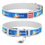 Ошейник для собак WAUDOG Design с QR паспортом Флаг ХL 46-59 см Разноцветный (Collar3606-0229-15)