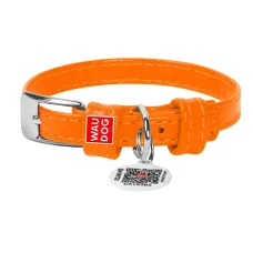 Нашийник для собак WAUDOG Glamour з QR паспортом L 38-49 см Помаранчевий (Collar33044) Нашийник для собак WAUDOG Glamour з QR паспортом L 38-49 см Помаранчевий (Collar33044)