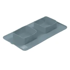 Миска складана для котів та собак Collar WAUDOG Silicone 385х230х50 мм Сірий (Collar508011) (15706)