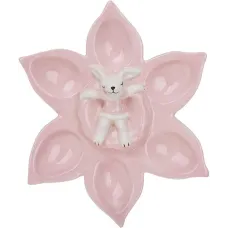 Тарелка-подставка Bona Bunny in Flower 22 см Розовый DP261442 Тарелка-подставка Bona Bunny in Flower 22 см Розовый DP261442