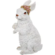 Інтер'єрна фігурка Bona Bunny with pink flowers 31 см Різнокольоровий (261490) Інтер'єрна фігурка Bona Bunny with pink flowers 31 см Різнокольоровий (261490)