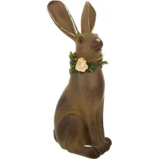 Інтер'єрна фігурка Bona Brown Rabbit with a wreath 22 см Різнокольоровий (261495) Інтер'єрна фігурка Bona Brown Rabbit with a wreath 22 см Різнокольоровий (261495)