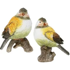 Інтер'єрна фігурка Bona Birds on stumps 12 см 4 шт Різнокольоровий (261499) Інтер'єрна фігурка Bona Birds on stumps 12 см 4 шт Різнокольоровий (261499)